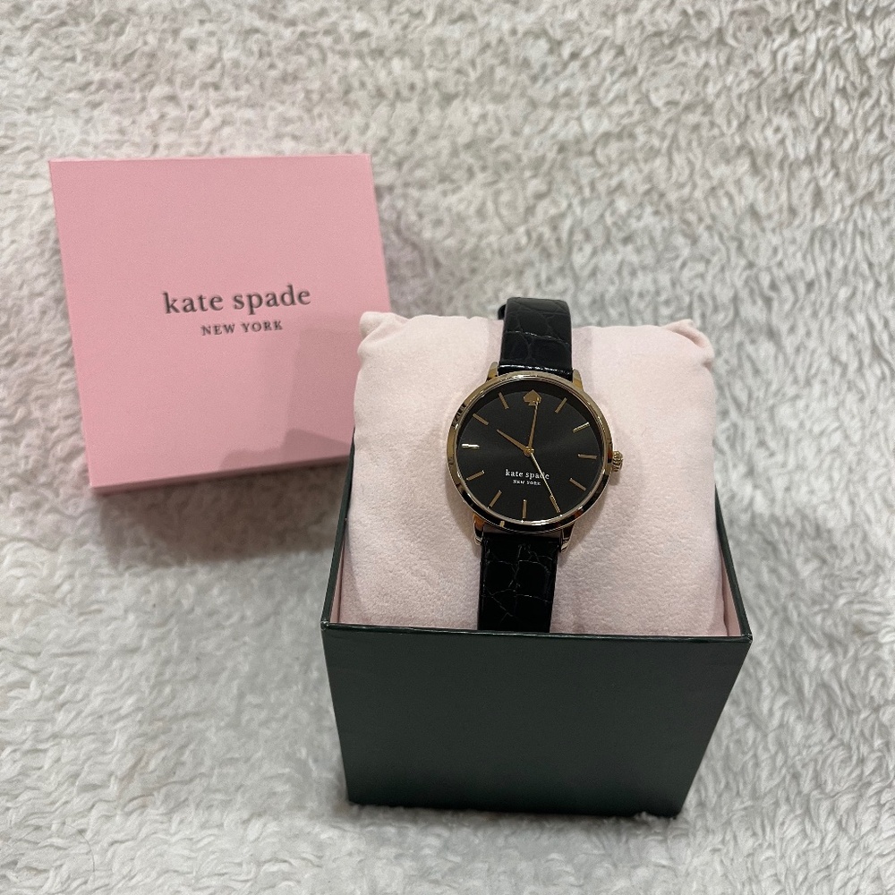 Kate Spade NY women's metro leather strap watch